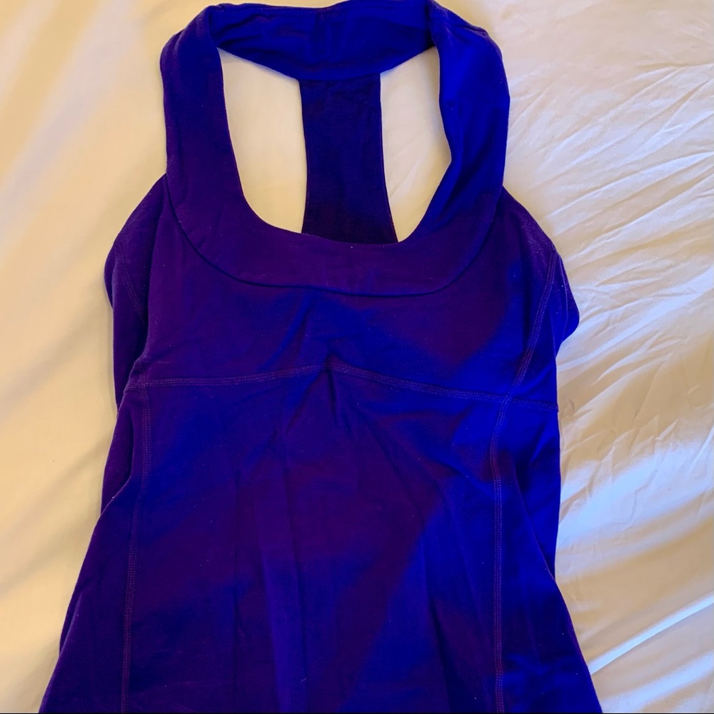 Lululemon royal blue scoop neck yoga workout tank